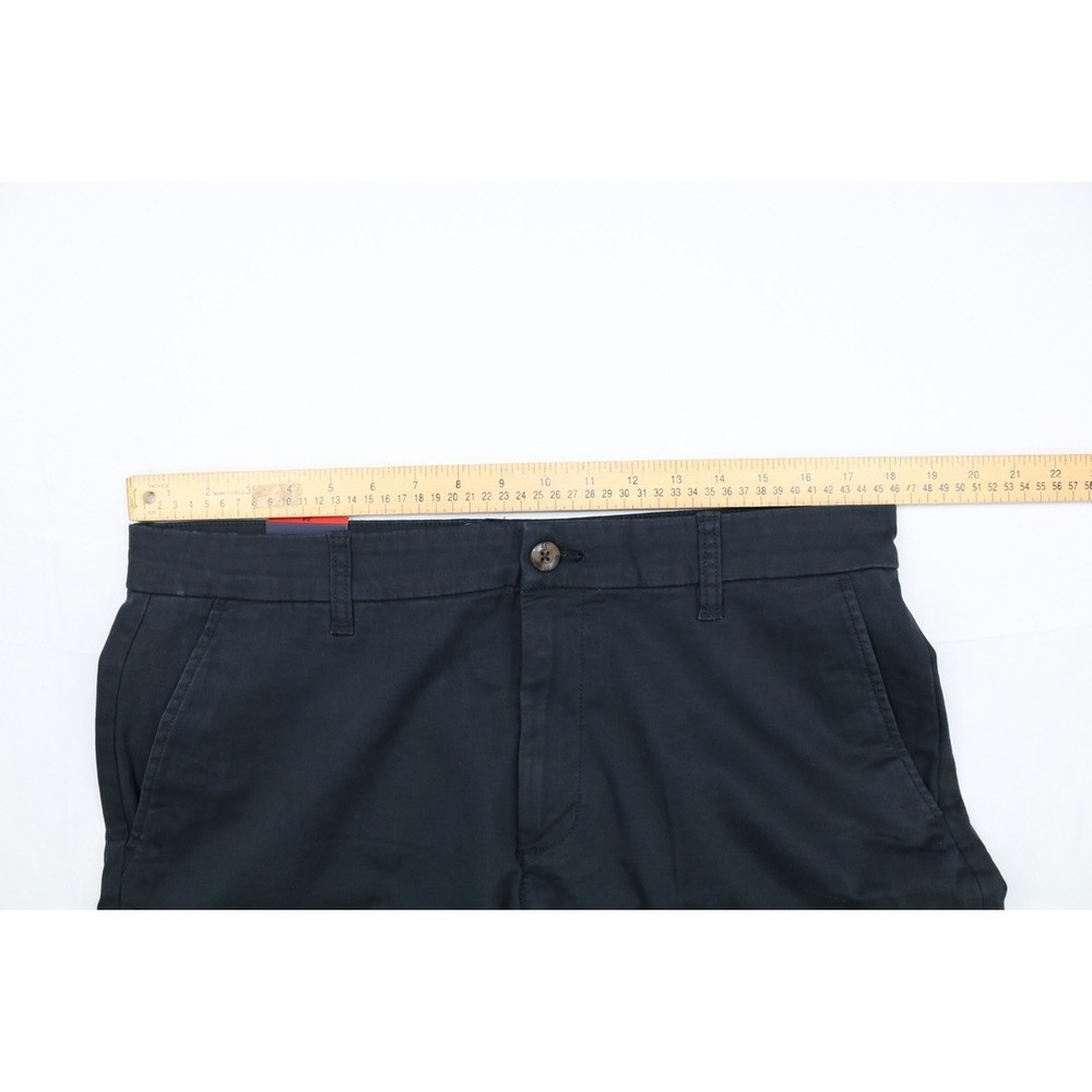 GAP Men's Black Chino Shorts Flat Front Stretch Twill Golf Casual Classic Sz 34 - Picture 11 of 13